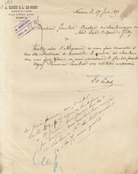 1895 Document Sonet Le Bret Carrières De Saint Fiacre Fours à Chaux à Namur Carrière - 1800 – 1899