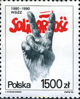 168684 MNH POLONIA 1990 10 ANIVERSARIO DEL SINDICATO SOLIDARIO - Ohne Zuordnung