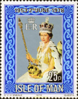 169001 MNH MAN 1978 25 ANIVERSARIO DE LA CORONACION DE ISABEL II - Horlogerie