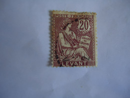 LEVANT   FRANCE  USED STAMPS 20C  WITH  POSTMARK - Other & Unclassified