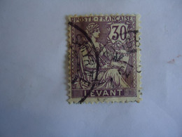 LEVANT   FRANCE  USED STAMPS 30C  WITH  POSTMARK  SMYRNE - Other & Unclassified