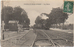 58 POUILLY-sur-LOIRE  La Gare (train Entrant) - Pouilly Sur Loire
