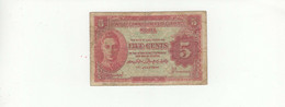 MALAISIE - Billet 5 Cents 1941 TB/F Pick-07a - Malaysia