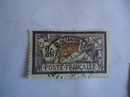 ALEXANDRIA FRANCE  COLONIES  2FR  USED STAMPS  WITH POSTMARK - Autres & Non Classés