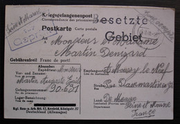 Camp De Krefeld 1942 137 Geprüft  Martin Auguste Emile à Denizard, Moussy Le Neuf Par Dammartin En Goële - Guerra De 1939-45