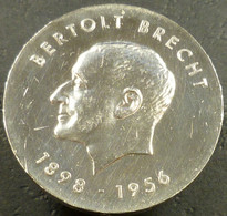 Germania Orientale - DDR - 10 Mark 1973 - 75° Nascita  Di Bertolt Brecht - KM# 45 - 10 Mark