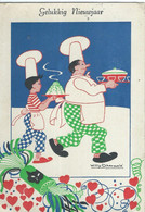 Netherlands Postcard,Illustrators - Signed > Schermele, Willy - Motive : Cooks, Chefs,1945 - Schermele, Willy
