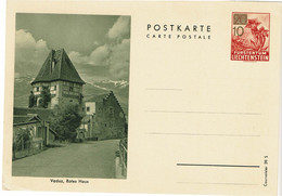 LACPI LIECHTENSTEIN EP CP 10/20 NEUVE - Stamped Stationery