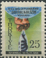666691 HINGED TURQUIA 1956 25 CONGRESO INTERNACIONAL ANTIALCOHOL - ...-1858 Prefilatelia
