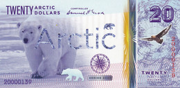 Arctic 20 Dollars 2020 Ours POLYMER  Emission Privée UNC - Ficción & Especímenes