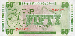 Billet 50 New Pence BRITISH ARMED FORCES  - NEUF - Fuerzas Armadas Británicas & Recibos Especiales