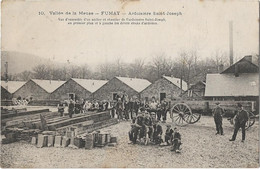 08 Fumay -  Vallee De La Meuse -   Ardoisiere  Saint  Joseph  - Vue D'ensemble  D'un Atelier Et Chantier  De L'ardoisier - Fumay