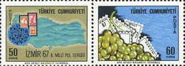 172529 MNH TURQUIA 1967 2 EXPOSICION NACIONAL FILATELICA DE IZMIR - Colecciones & Series