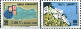 172520 MNH TURQUIA 1967 2 EXPOSICION NACIONAL FILATELICA DE IZMIR - Collezioni & Lotti