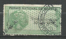France Fiscaux Permis National De Chasse  N° 73 Jusqu'au 30/06/1959   Oblitéré    AB...   Voir Scans Soldé ! ! ! - Stamps