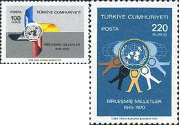 172700 MNH TURQUIA 1970 25 ANIVERSARIO DE LA ONU - Collections, Lots & Séries