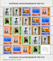 188515 MNH TURQUIA 1981 CENTENARIO DEL NACIMIENTO DE MUSTAFA KEMAL ATATURK - Colecciones & Series