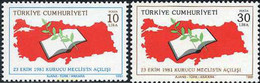 173088 MNH TURQUIA 1981 INAUGURACION DE LA ASAMBLEA CONSTITUYENTE - Colecciones & Series