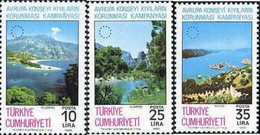 173161 MNH TURQUIA 1983 CAMPAÑA DEL CONSEJO EUROPEO PARA LA PROTECCION DE LA COSTAS MARITIMAS - Lots & Serien