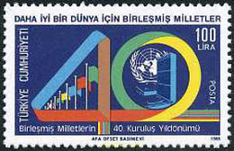 173417 MNH TURQUIA 1985 40 ANIVERSARIO DE LA ONU - Verzamelingen & Reeksen