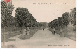 CPA BOISSY L'AILLERIE - L'AVENUE DE LA GARE - Boissy-l'Aillerie