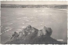 CPSM Saint-Michel-en-Grève La Baie Et Vue Du Haut Du Grand Rocher - Saint-Michel-en-Grève