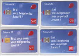 4 Carte Francia - SFR  - 3.95 - 9.95 - 12.95 - 9.95 - 1995