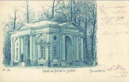 BRUXELLES - Entrée Du Bois De La Cambre - Carte Précurseur - 1899 - Forêts, Parcs, Jardins