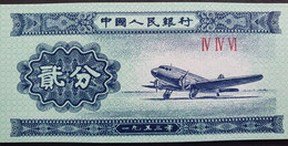 Billete De Banco De CHINA - 2 Fen, 1953  Sin Cursar - Other - Asia