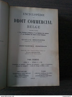 Ancien Livre Encyclopédie Sur Le Droit Commercial Belge ... Lot Sts20 - Enzyklopädien