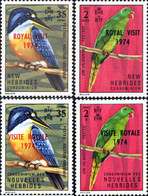 175283 MNH NUEVAS HEBRIDAS 1974 VISITA REAL - Colecciones & Series