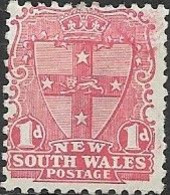 NEW SOUTH WALES 1892 Arms - 1d. - Red MH - Nuevos