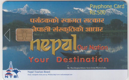 NEPAL - Nelap Lake, Nepal Telecom Phonecard,  R$ 500, Sample No CN - Népal