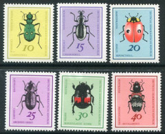 DDR / E. GERMANY 1968 Beetles MNH / **.  Michel 1411-16 - Nuevos
