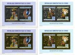 177001 MNH CONGO. República Democrática 2004 BADEN POWELL Y MINERALES - Oblitérés