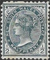 NEW SOUTH WALES 1892 Queen Victoria - ½d. - Dark Green MH - Mint Stamps