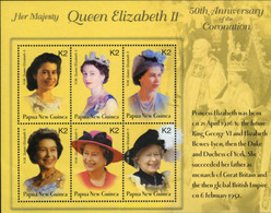 227338 MNH PAPUA NUEVA GUINEA 2003 CINCUENTENARIO DEL CORONAMIENTO DE LA REINA ELISABETH II - Horlogerie