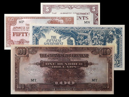 # # # Lot 4 Banknoten Malaya (Malaysia, Japanische Besatzung # # # - Malasia