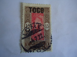 TOGO FRANCE USED     WITH POSTMARK LOME 1922 - Autres & Non Classés
