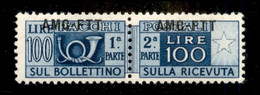 Trieste  - Trieste AMG FTT - 1950 - 100 Lire (22h) Con Soprastampa In Alto - Gomma Integra (200) - Other & Unclassified