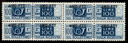 Trieste  - Trieste AMG FTT - 1950 - 100 Lire (22h) In Quartina - Soprastampa In Alto - Gomma Integra - Cert. Colla - Other & Unclassified