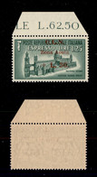 C.L.N. - Aosta - 1944 - 1,25 Lire + 50 Lire (8 - Espressi) Bordo Foglio Con Soprastampa Ripetuta A Secco Sul Margine - G - Other & Unclassified
