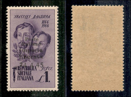 C.L.N. - Imperia - 1945 - 1 Lira Bandiera (14d) - Data Senza Trattini - Gomma Integra (150) - Other & Unclassified