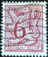 België - Belgique -  12/31 - (°)used - 1980 - Michel 2050 - Cijfer Op Heradieke Leeuw Met Wimpel - 1977-1985 Figuras De Leones