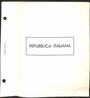 Lotti & Collezioni - MATERIALE FILATELICO - Pagine Marini 2 Fori - REPUBBLICA 1945/1966 Con Taschine  - Buone Condizioni - Other & Unclassified