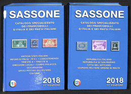 Lotti & Collezioni - BIBLIOTECA FILATELICA - Catalogo Sassone Dei Francobolli D'Italia E Dei Paesi Italiani I E II Volum - Other & Unclassified