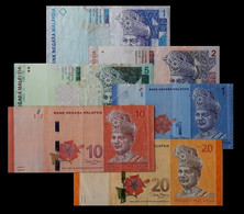 # # # Banknote Lot 6 Banknoten Aus Malaysien (Malaysia) 39 Dollars # # # - Malaysia
