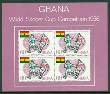 GHANA 1966 Mi BL 22** Football – FIFA World Cup, England [LA426] - 1966 – Angleterre