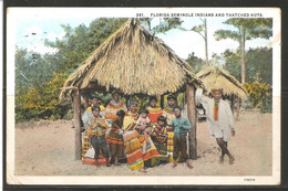 Carte P De 1931 ( Florida Seminole Indians And Thatched Huts ) - Palm Beach