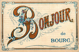 Bourg En Bresse * Un Bonjour Et Souvenir De La Commune * Paillettes Pailletée - Other & Unclassified